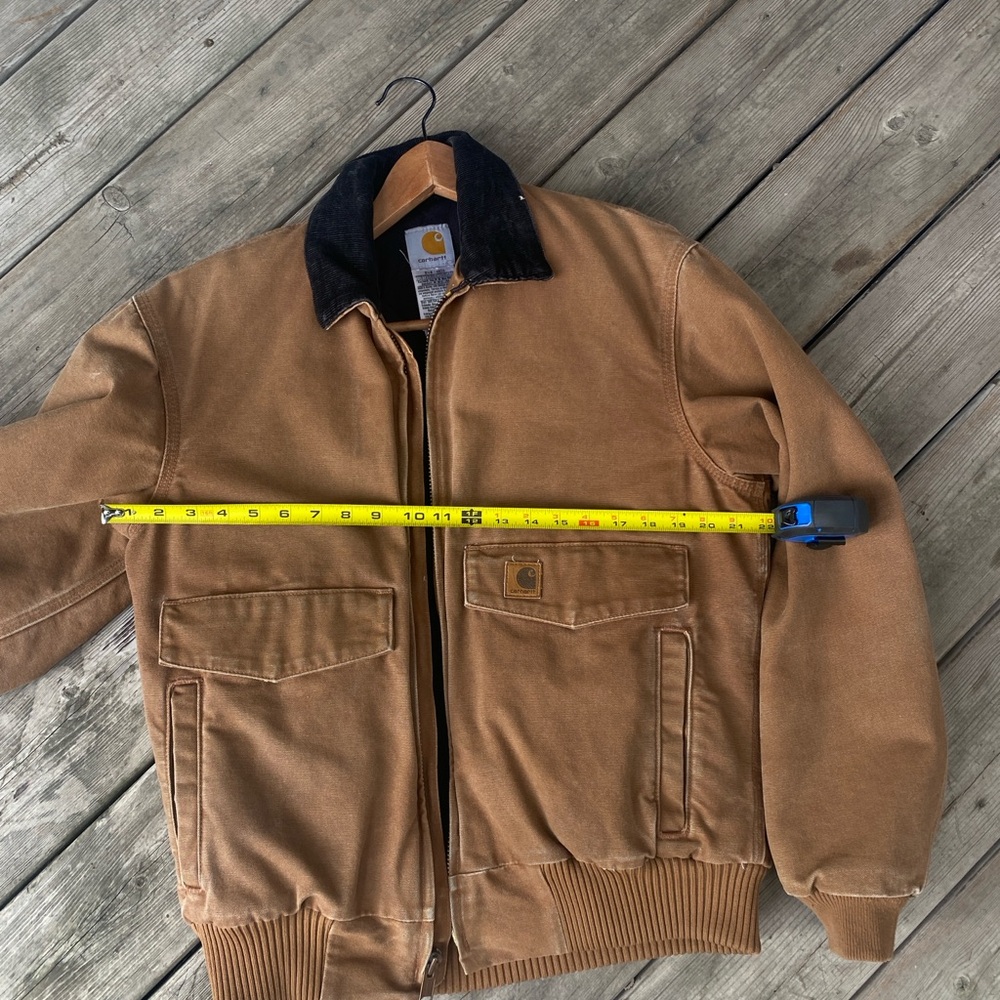 RARE CARHARTT J165 BRN Tan Bomber Jacket